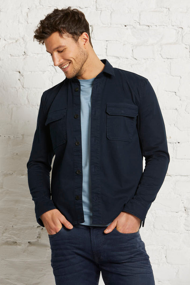 Utility shirt jacket