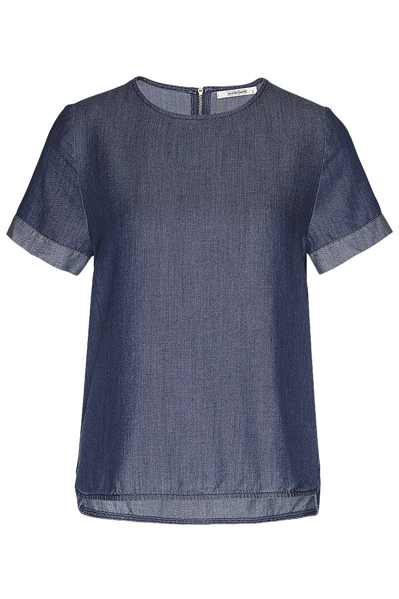 TENCEL denim T-blouse
