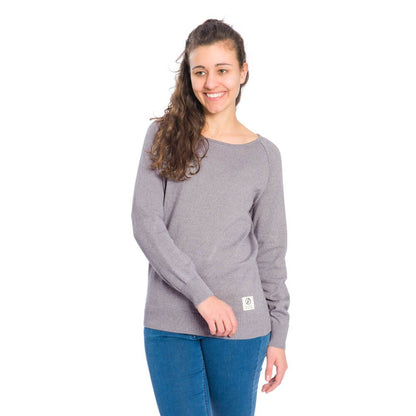 365 Knitted Flachstrickpullover Grau