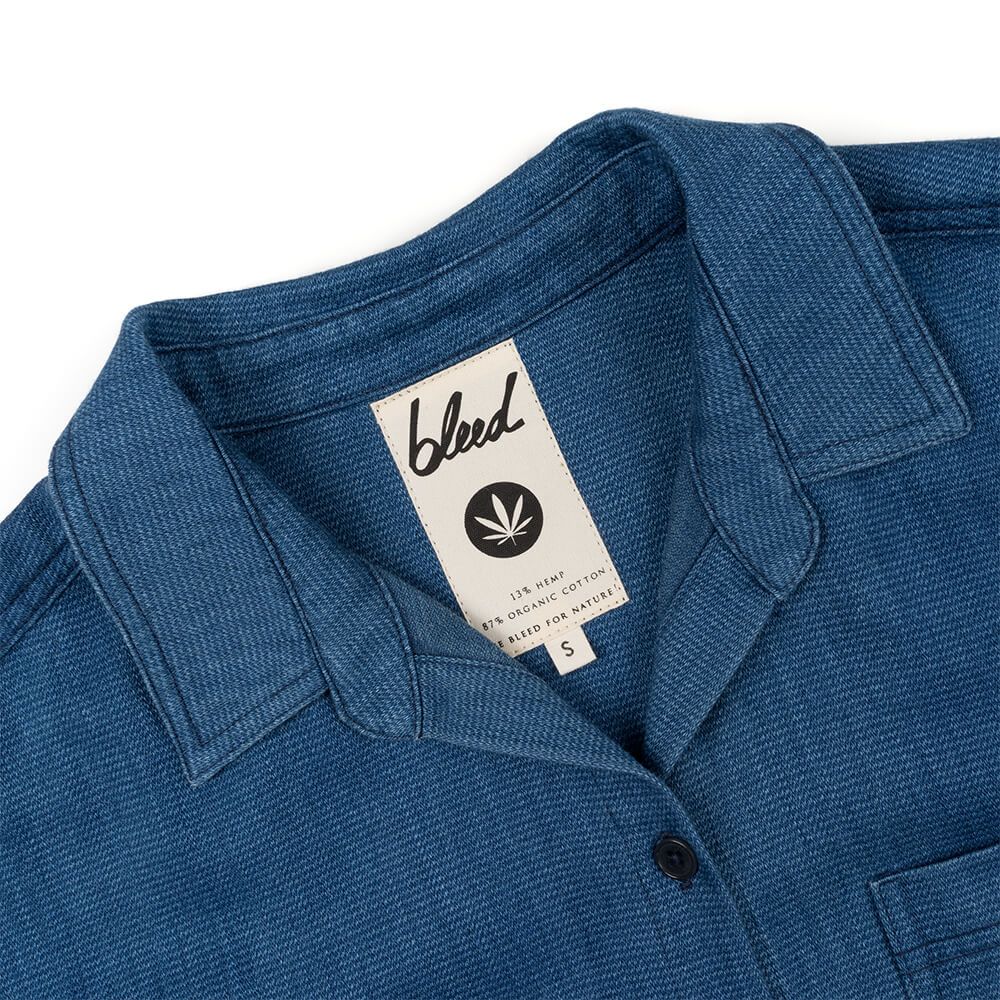 2158f-new-worker-hemp-shirt-ladies-blue-detail-01