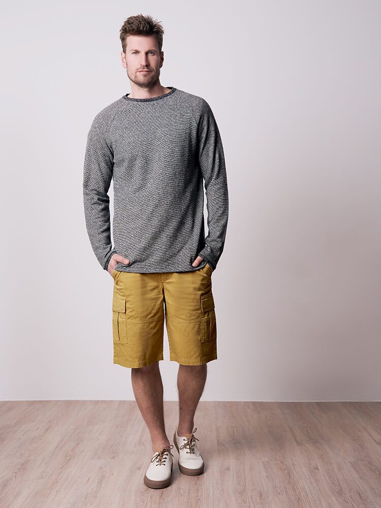 Stripe Sweater Hanf Schwarz | Weiss