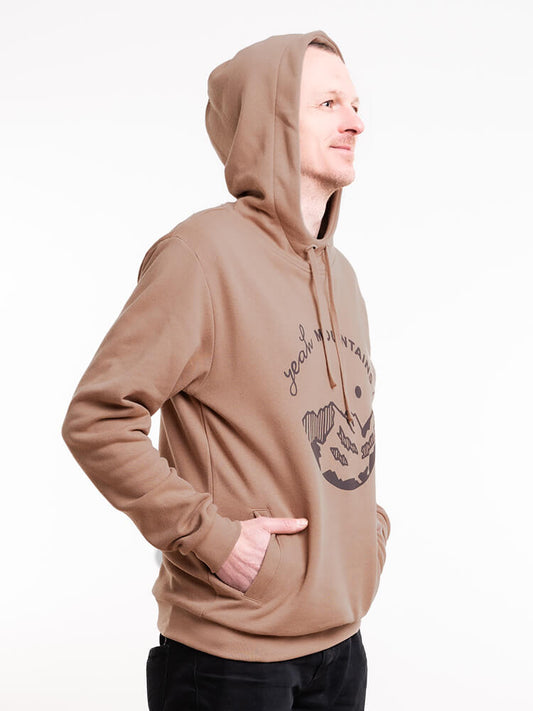 Yeah-Mountains Kapuzenpullover Braun
