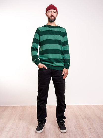 Yeah-Stripes! Pullover Grün