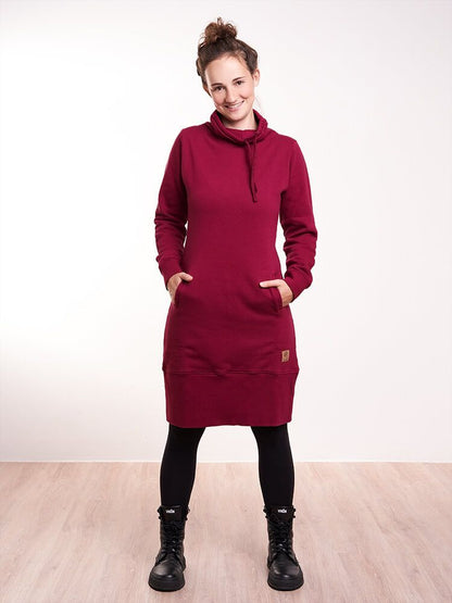 Shawl Hoody Kleid Rot