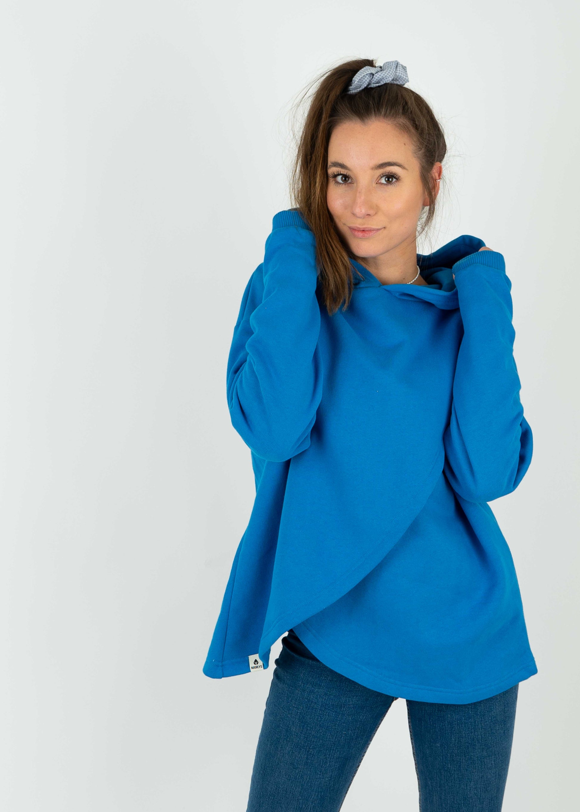 Unser Model Katy ist <strong>168 cm</strong> groß und trägt <strong>Größe S</strong>.#