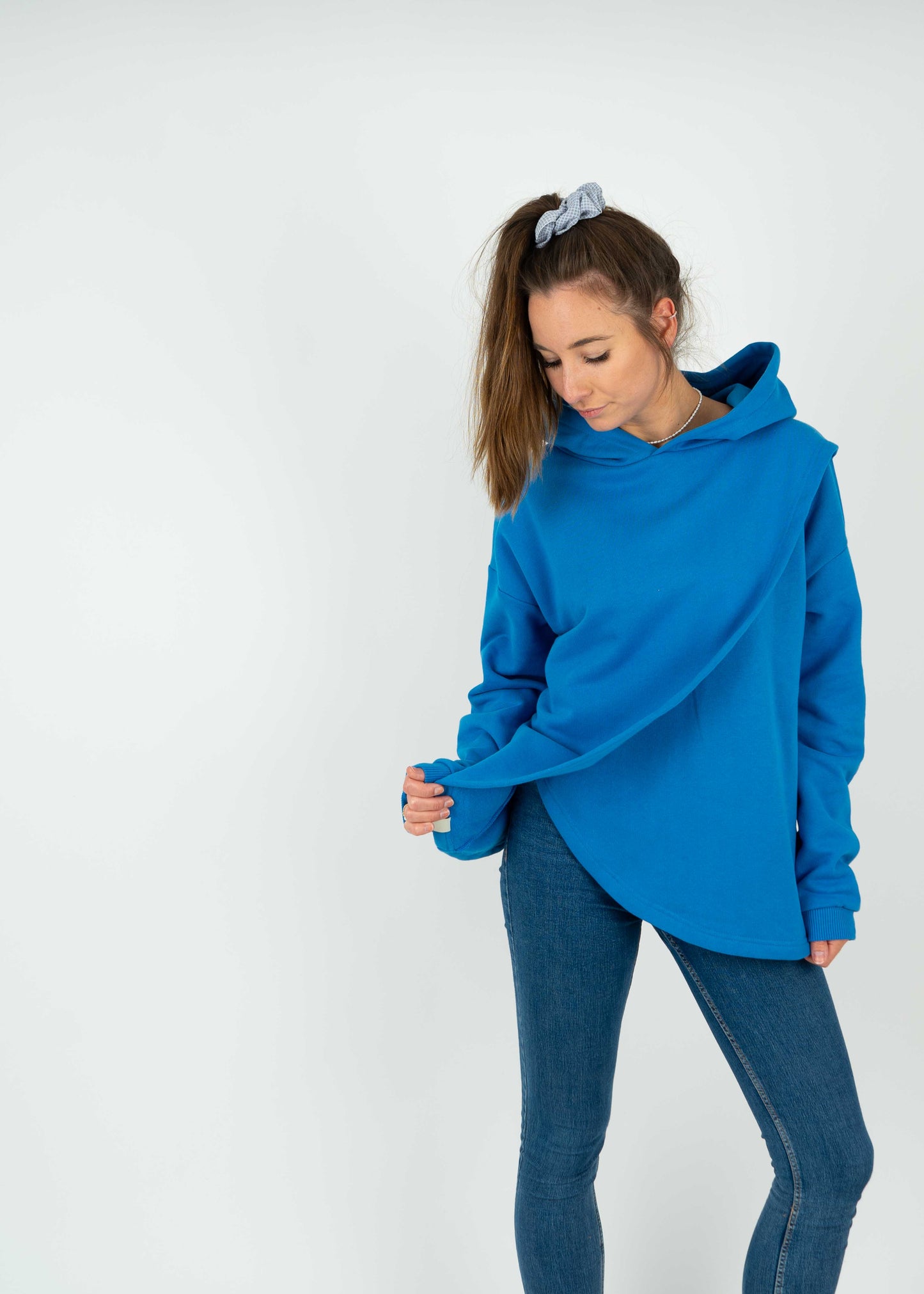 Unser Model Katy ist <strong>168 cm</strong> groß und trägt <strong>Größe S</strong>.#